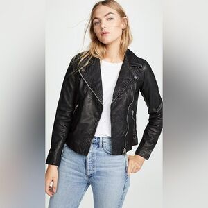Madewell The Washed Leather Motorcycle Jacket
